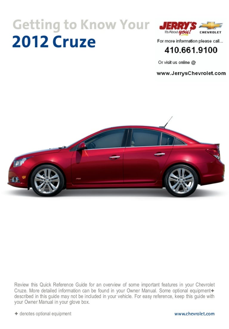Chevrolet Cruze Owners Manual: Service Chevrolet Cruze Owners Manual: Service